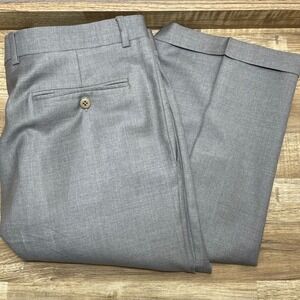 Zanella Platinum 36x29 Bennett Loro Piana Made in Italy Dress Pants Light Grey